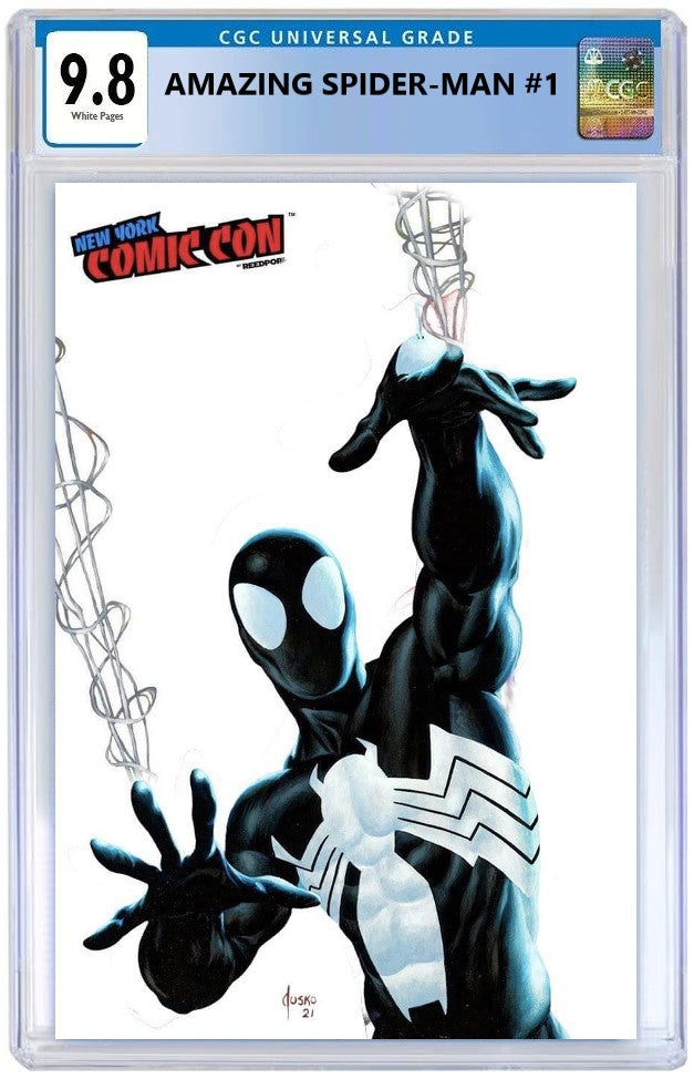 AMAZING SPIDER-MAN #1 (2022) JOE JUSKO NYCC 2022 VIRGIN VARIANT LIMITED TO 1000 COPIES - RAW & CGC