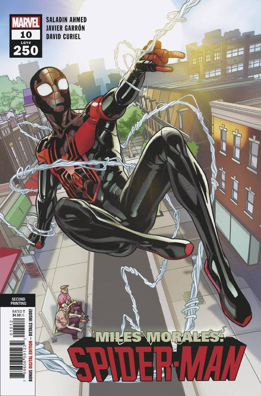 MILES MORALES SPIDER-MAN #10 RARE 2ND PRINT GARRON VARIANT