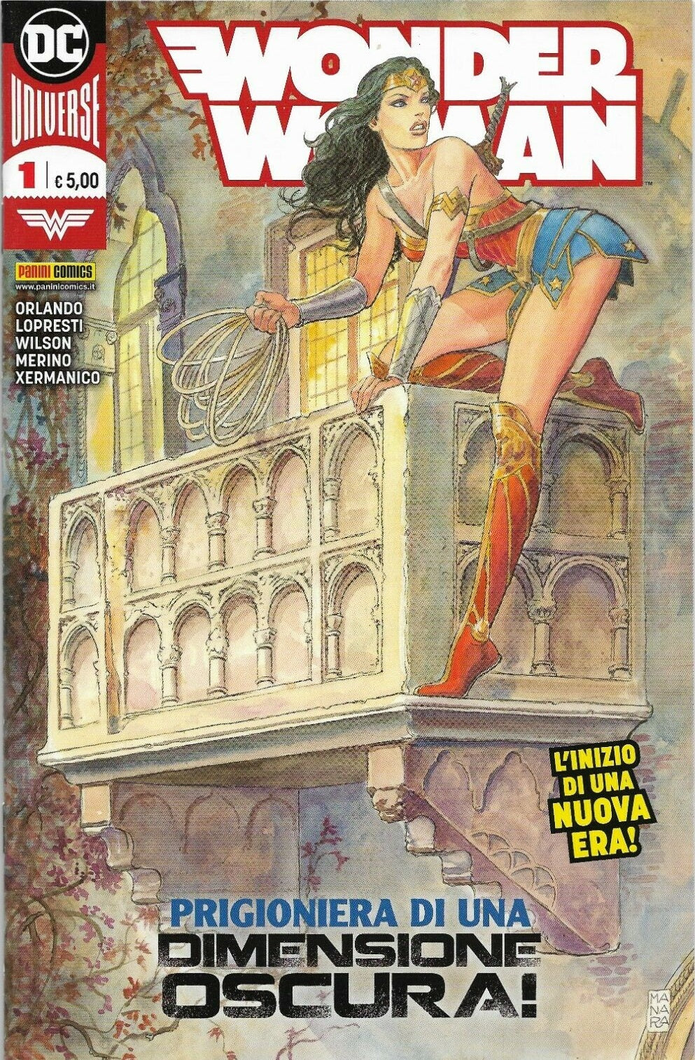 WONDER WOMAN #1 MILO MANARA ITALIAN VARIANT