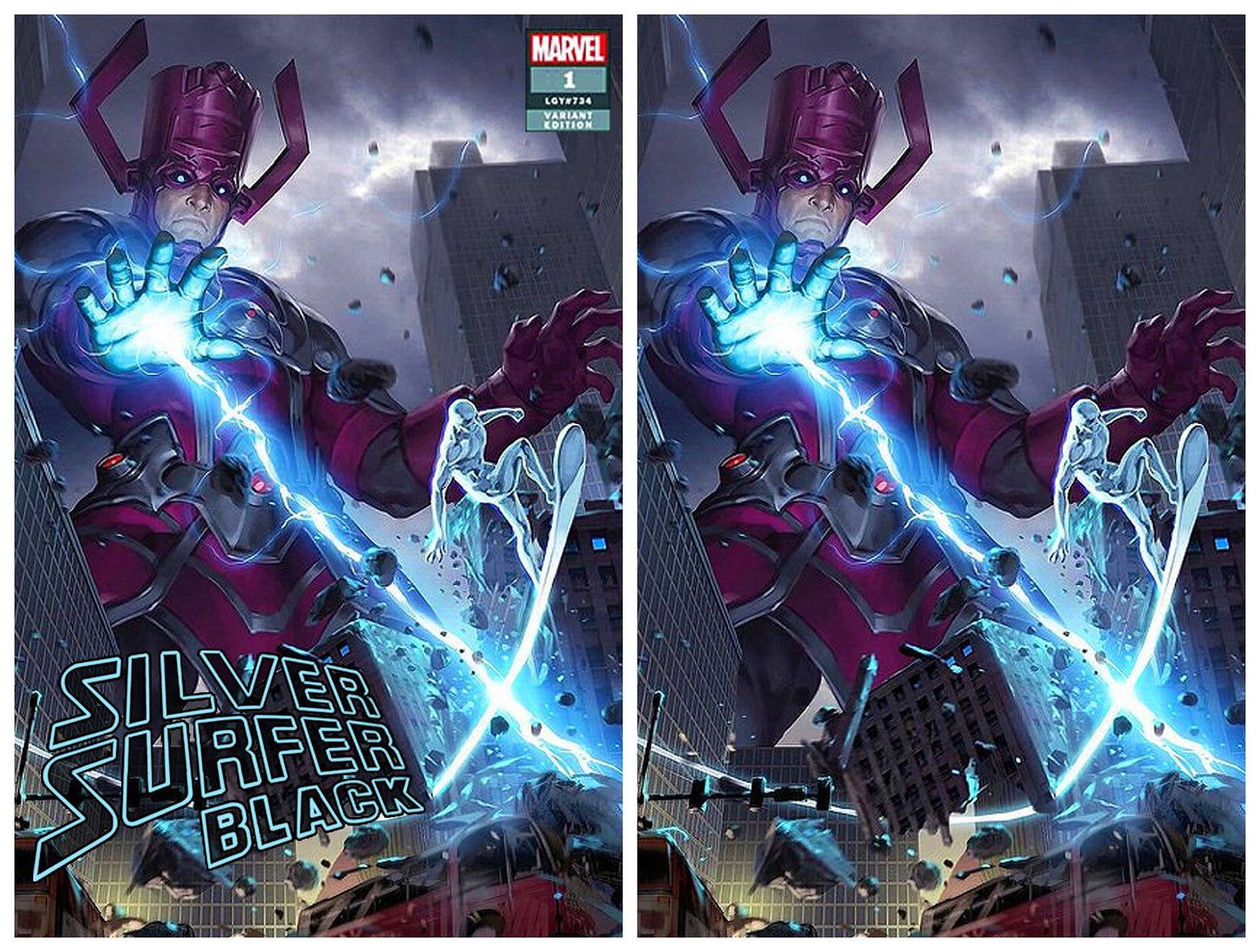 SILVER SURFER BLACK #1 JUNGGEUN YOON TRADE DRESS/VIRGIN VARIANT SET LIMITED TO 800 SETS