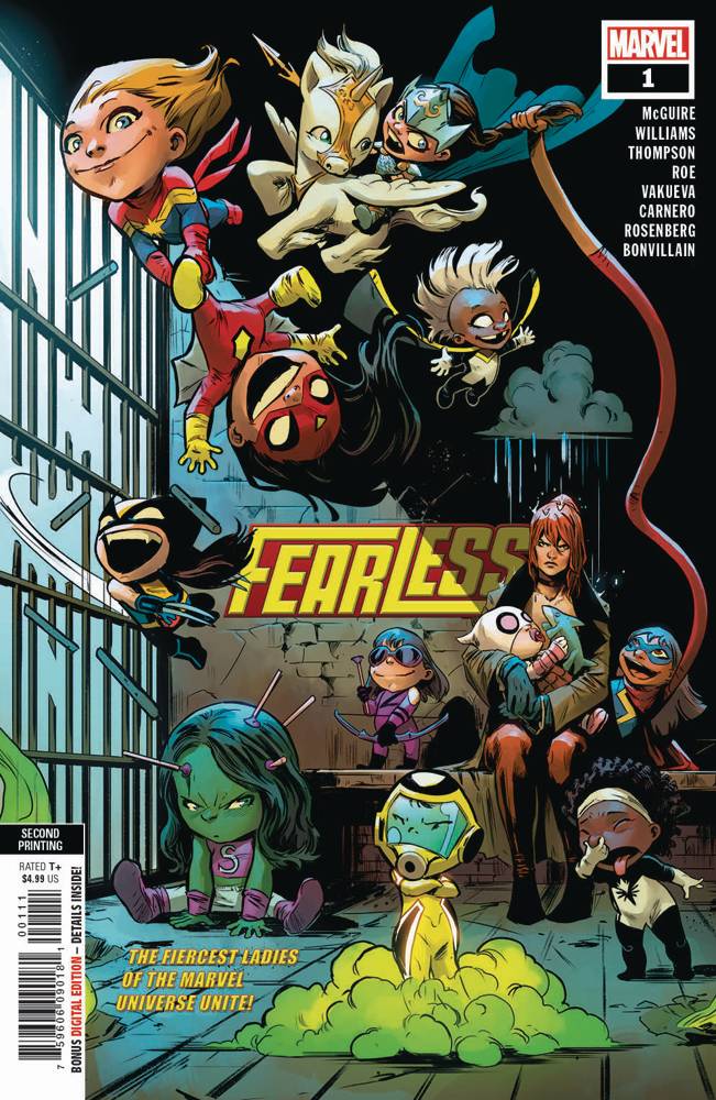 FEARLESS #1 (OF 3) RARE 2ND PRINT CARNERO VARIANT