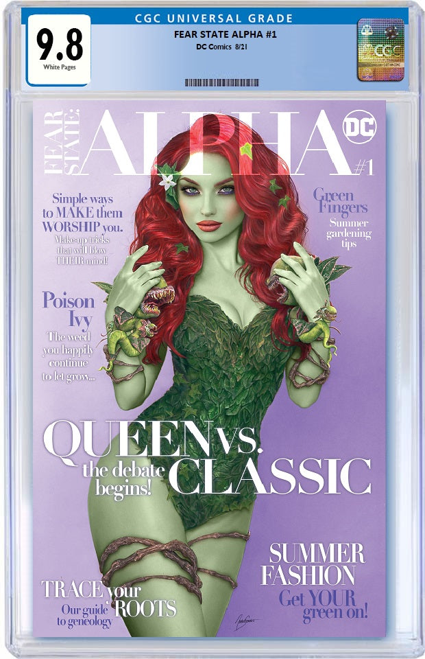 BATMAN FEAR STATE ALPHA #1 NATALI SANDERS MAGAZINE HOMAGE VARIANT CGC 9.8 PREORDER