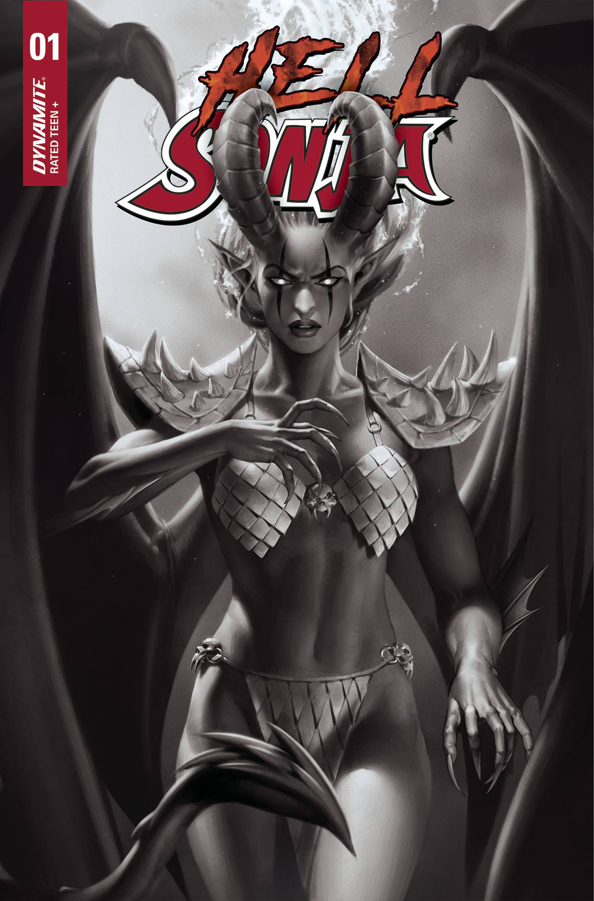 HELL SONJA #1 1:20 YOON B&W VARIANT
