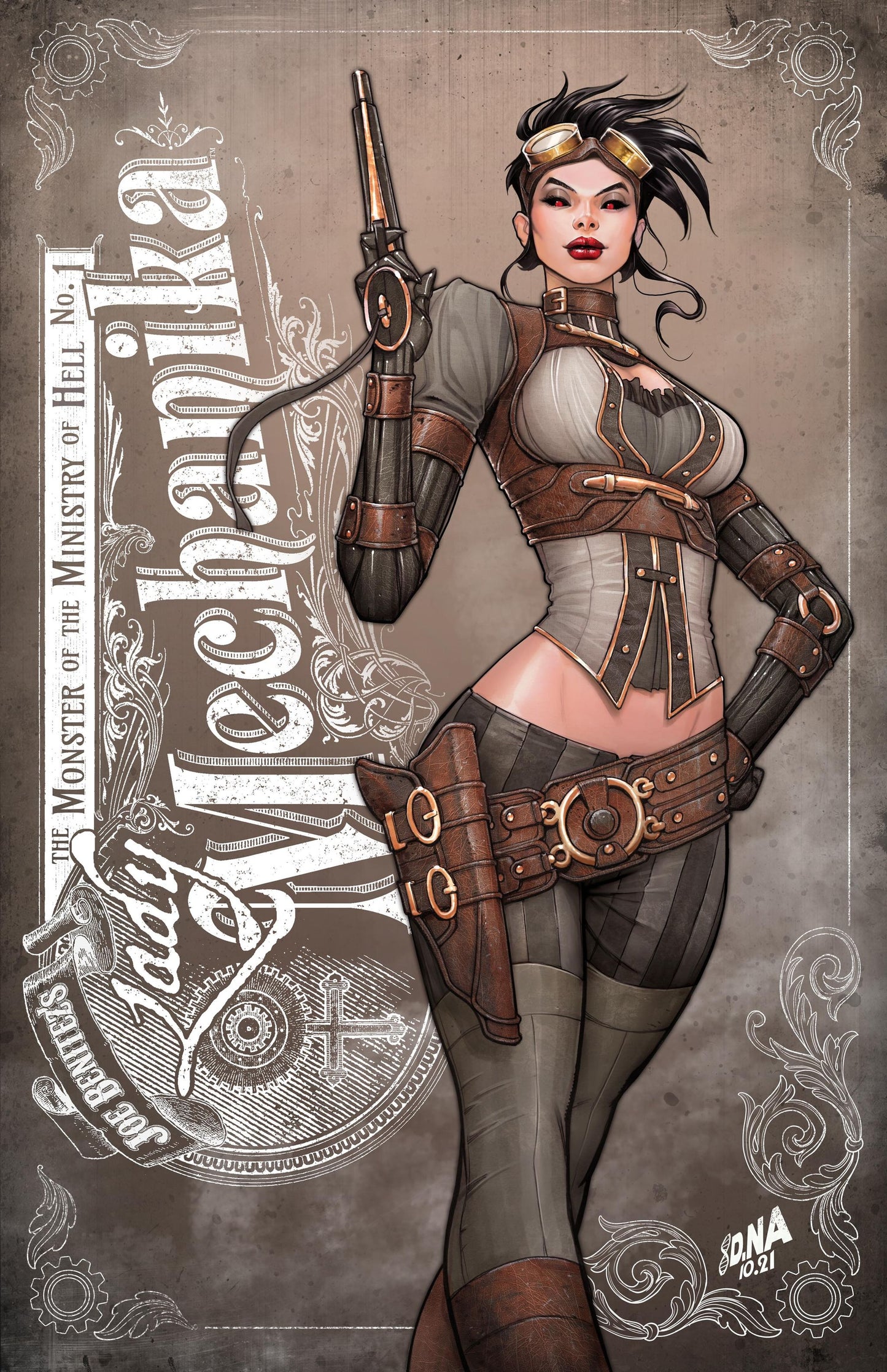 LADY MECHANIKA MONSTER OF MINISTRY #1 DAVID NAKAYAMA VARIANT LIMITED TO 400 COPIES