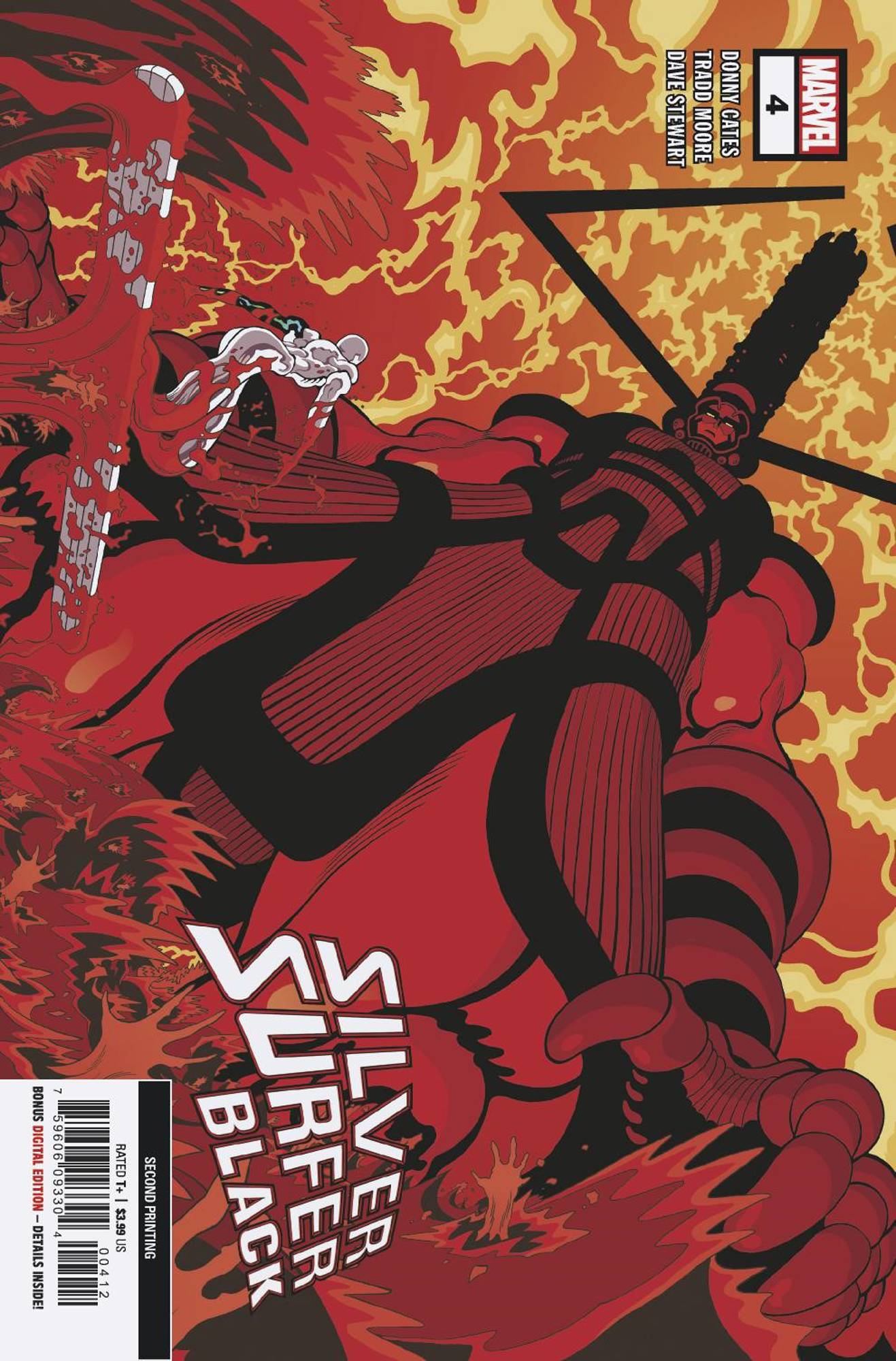 SILVER SURFER BLACK #4 RARE 2ND PRINT MOORE VARIANT