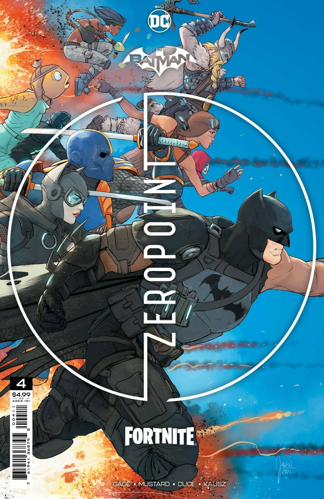 BATMAN FORTNITE ZERO POINT #4 INCLUDES GAME CODE - 1ST PRINT