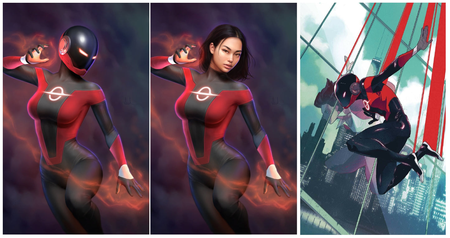 RADIANT RED #1 WILL JACK HELMET/UNMASKED VIRGIN VARIANT SET LIMITED TO 500 SETS & 1:25 VARIANT