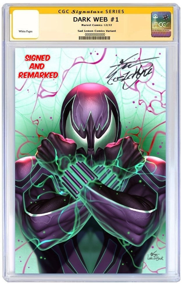 DARK WEB #1 INHYUK LEE VIRGIN VARIANT LIMITED TO 800 COPIES WITH NUMBERED COA CGC REMARK PREORDER