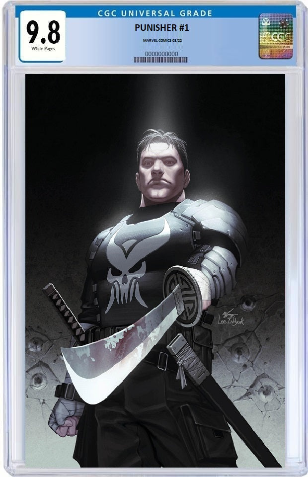 PUNISHER #1 INHYUK LEE VIRGIN VARIANT LIMITED TO 1000 CGC 9.8 PREORDER