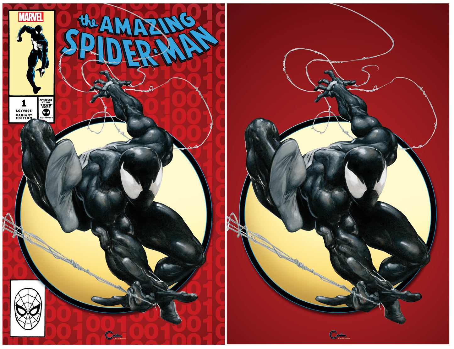 AMAZING SPIDER-MAN #1 (2022) CLAYTON CRAIN ASM 300 HOMAGE TRADE/VIRGIN VARIANT SET