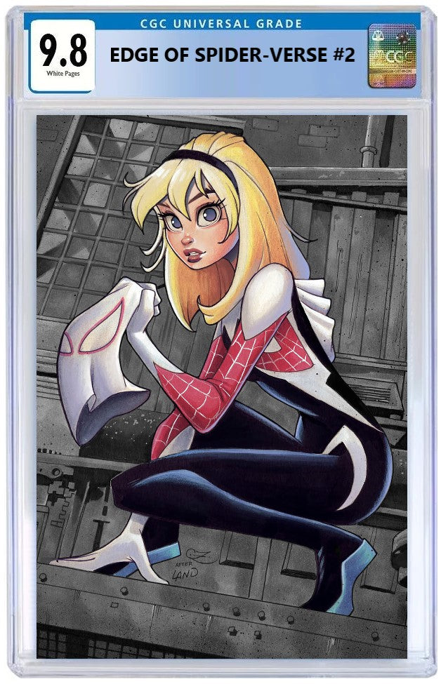 EDGE OF SPIDER-VERSE #2 CHRISSIE ZULLO NYCC 2022 COLOUR SPLASH VIRGIN VARIANT LIMITED TO 1000 COPIES - RAW & CGC