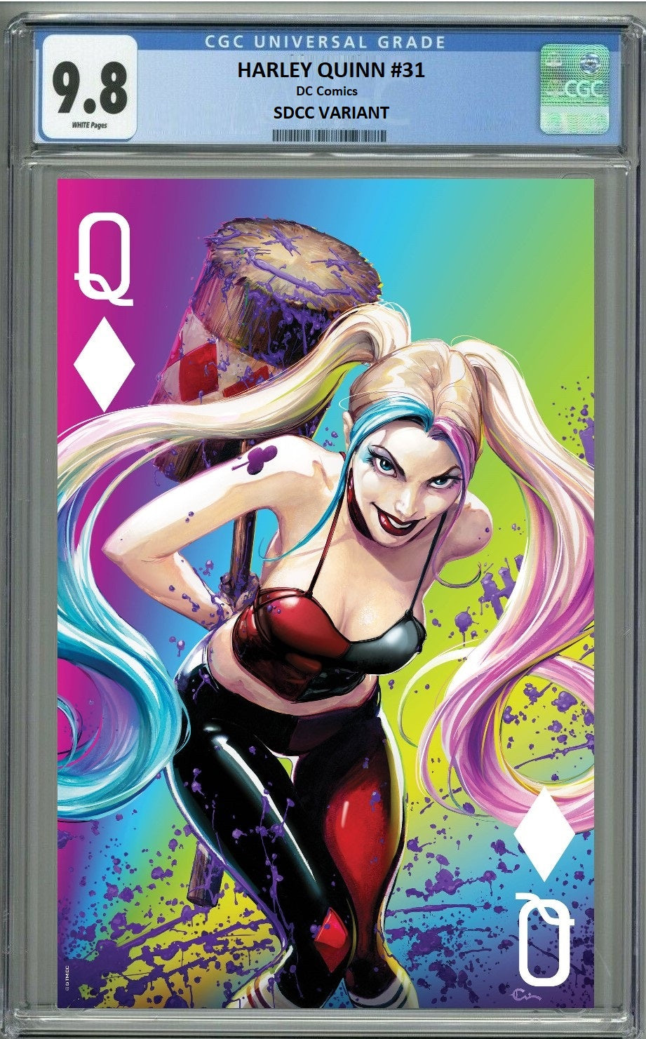 SDCC 2023 HARLEY QUINN #31 CLAYTON CRAIN FOIL VARIANT LIMITED TO 1000 COPIES - RAW & GRADED OPTIONS