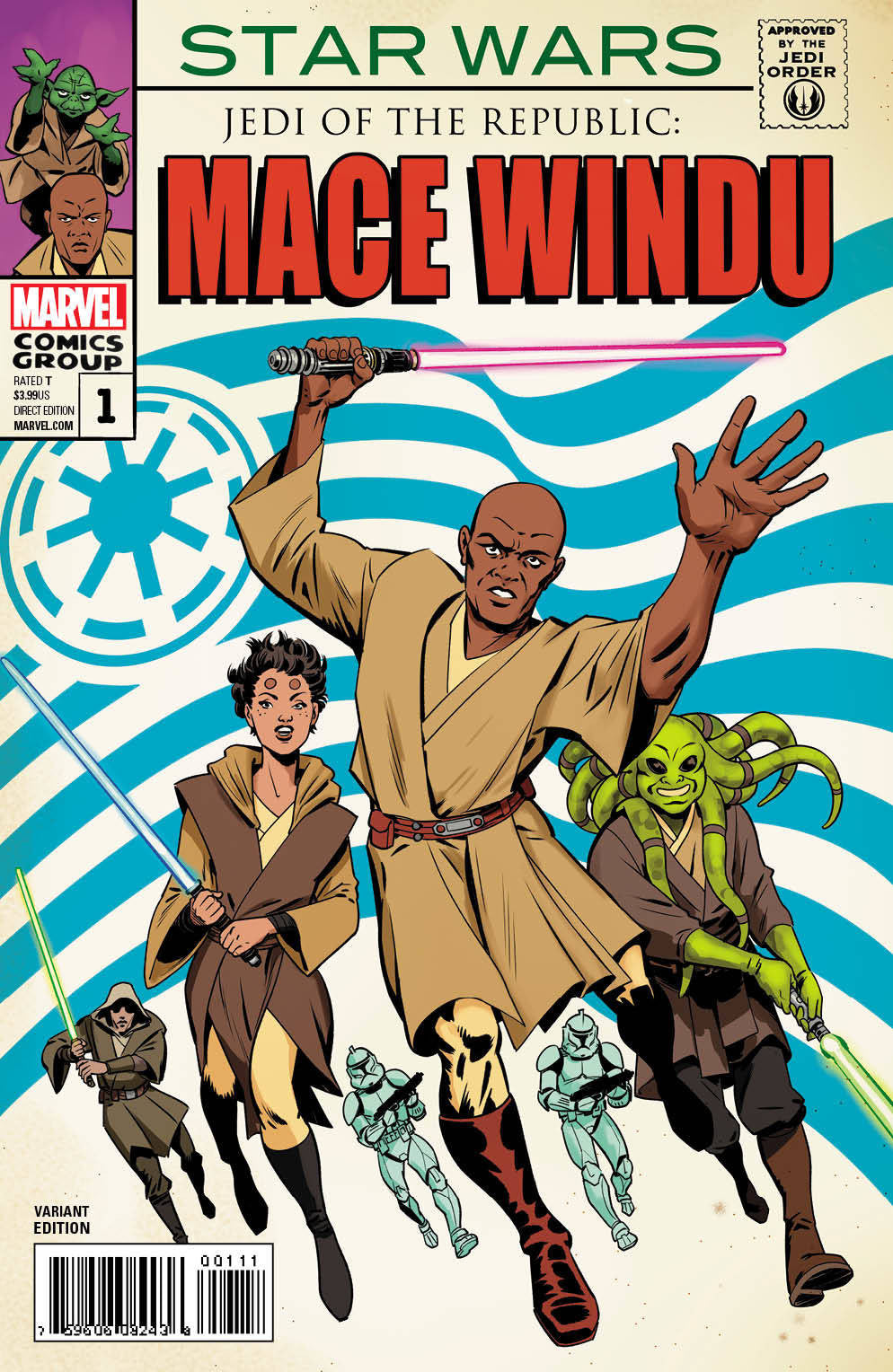 STAR WARS JEDI REPUBLIC MACE WINDU #1 1:10 STRANGE TALES 167 HOMAGE VARIANT