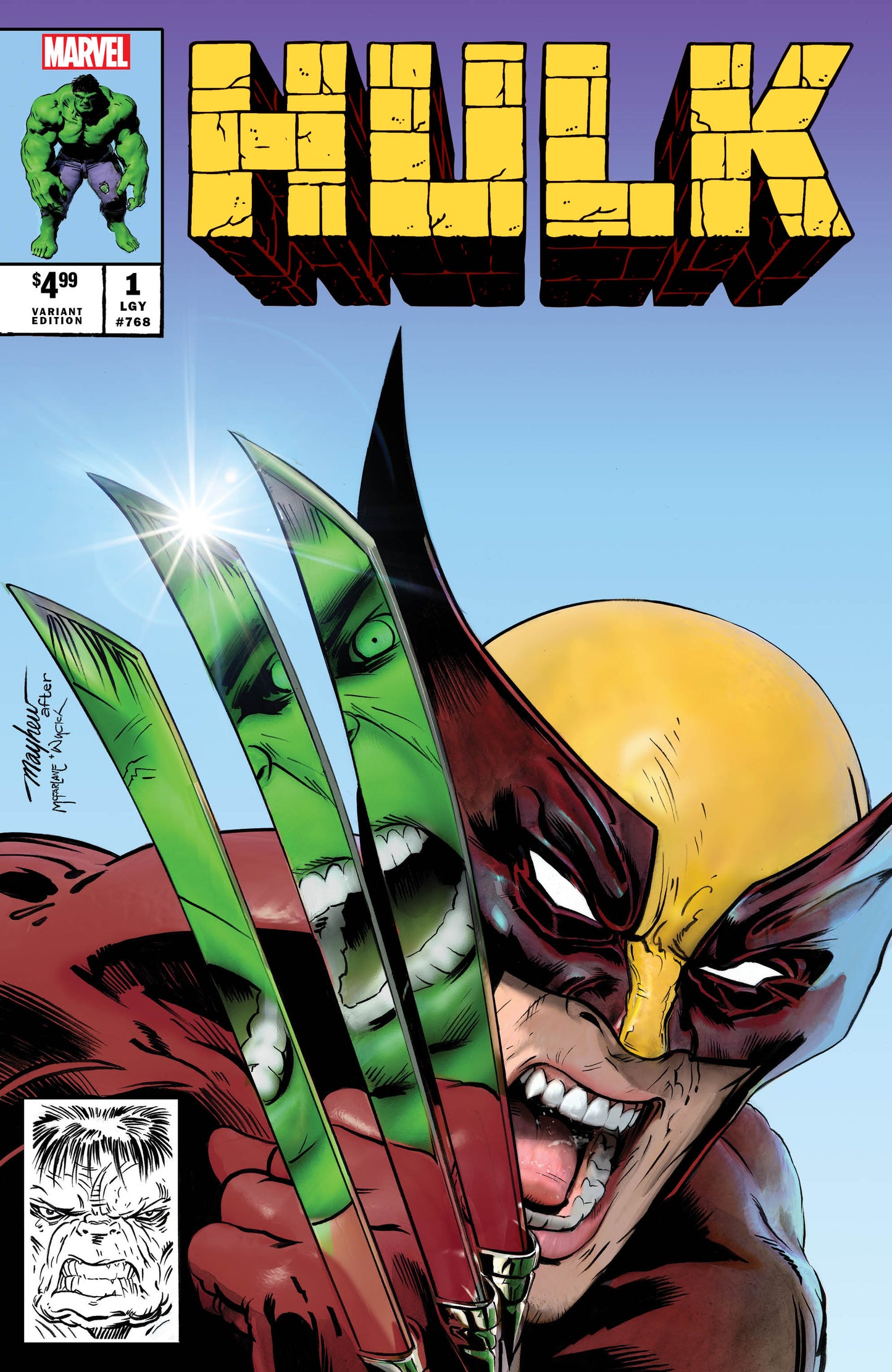 HULK #1 MIKE MAYHEW HOMAGE TRADE DRESS VARIANT LIMITED TO 3000