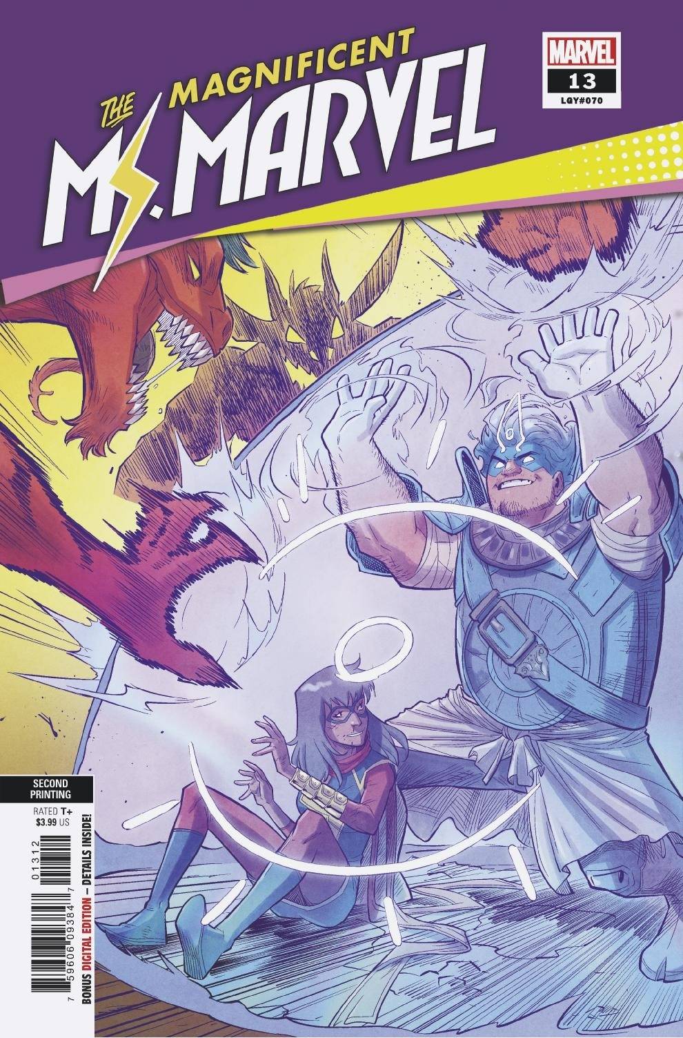 MAGNIFICENT MS MARVEL #13 RARE 2ND PRINT VARIANT