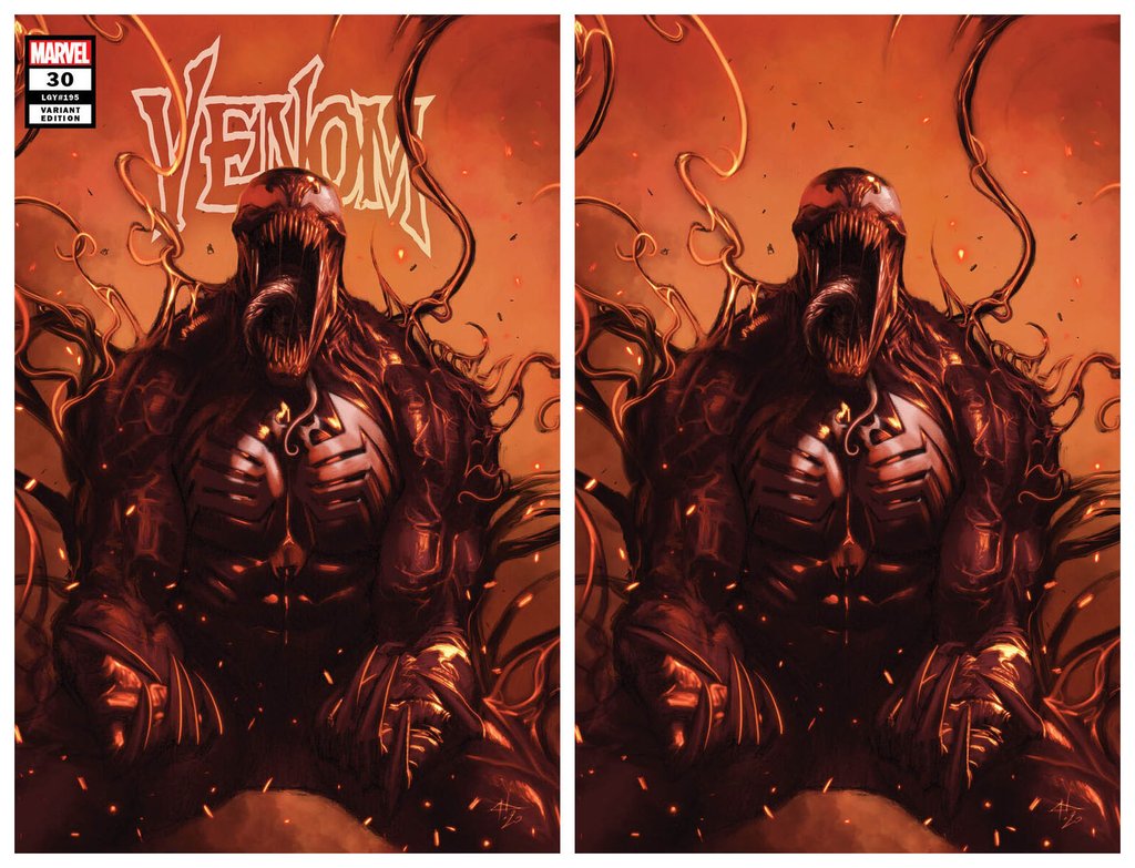 VENOM #30 GABRIELLE DELL'OTTO TRADE/VIRGIN SETS LIMITED TO 700 SETS WITH COA