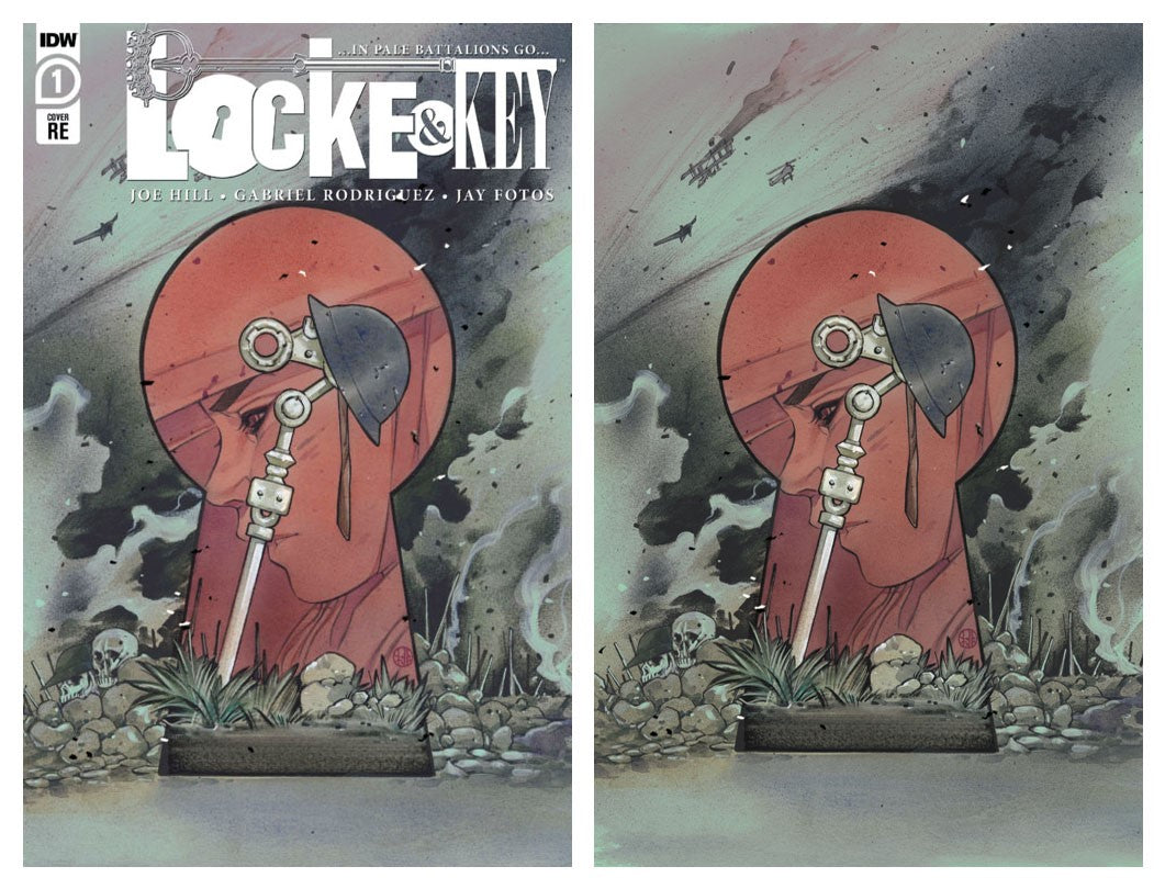 LOCKE & KEY IN PALE BATTALIONS GO #1 PEACH MOMOKO TRADE/VIRGIN VARIANT SET LIMITED TO 500 SETS WITH COA