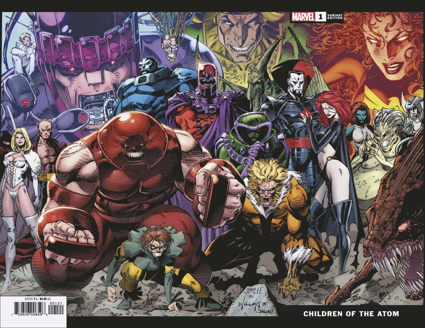 06/01/2021 CHILDREN OF ATOM #1 1:100 WRAPAROUND JIM LEE HIDDEN GEM VARIANT