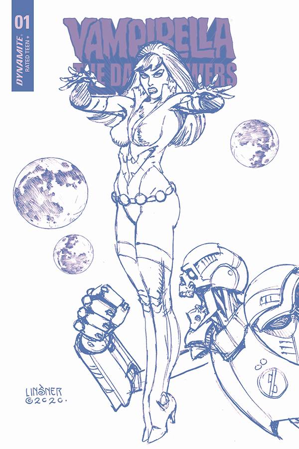 09/12/2020 VAMPIRELLA DARK POWERS #1 1:21 LINSNER COLOR LINE ART VARIANT