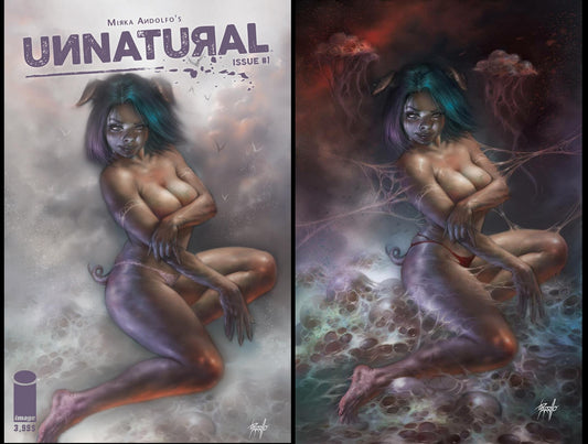 UNNATURAL #1 LUCIO PARRILLO TRADE DRESS/DARK VIRGIN VARIANT SET LIMITED TO 250 SETS