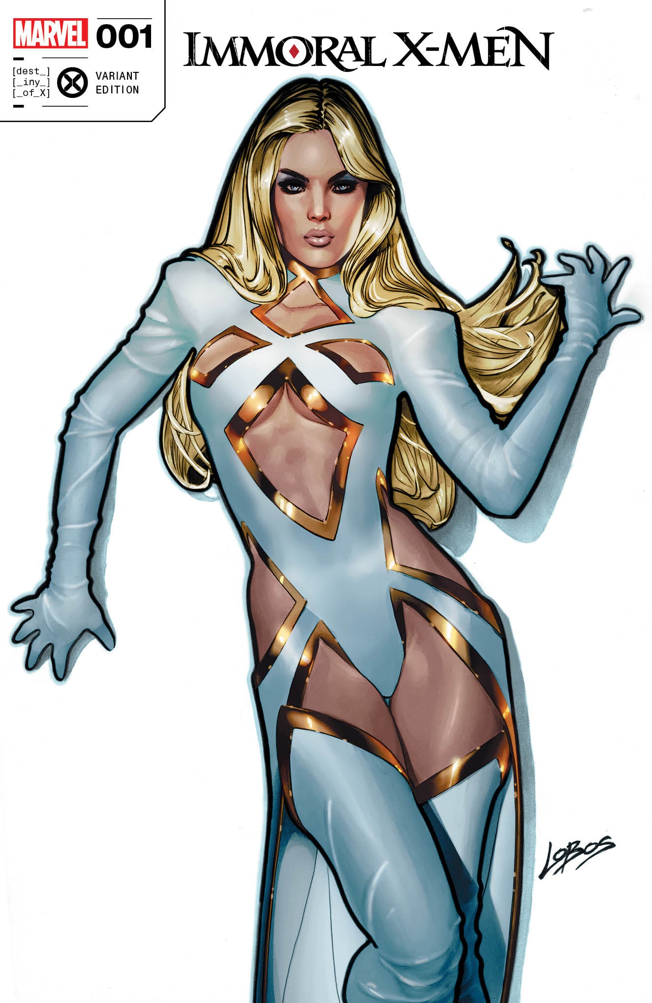 IMMORAL X-MEN #1 PABLO VILLALOBOS VARIANT LIMITED TO 500 COPIES WITH NUMBERED COA