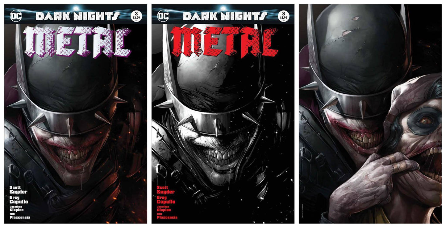 DARK NIGHTS METAL #3 FRANCESCO MATTINA VIRGINVARIANT SET LIMITED TO 3000/1500/600