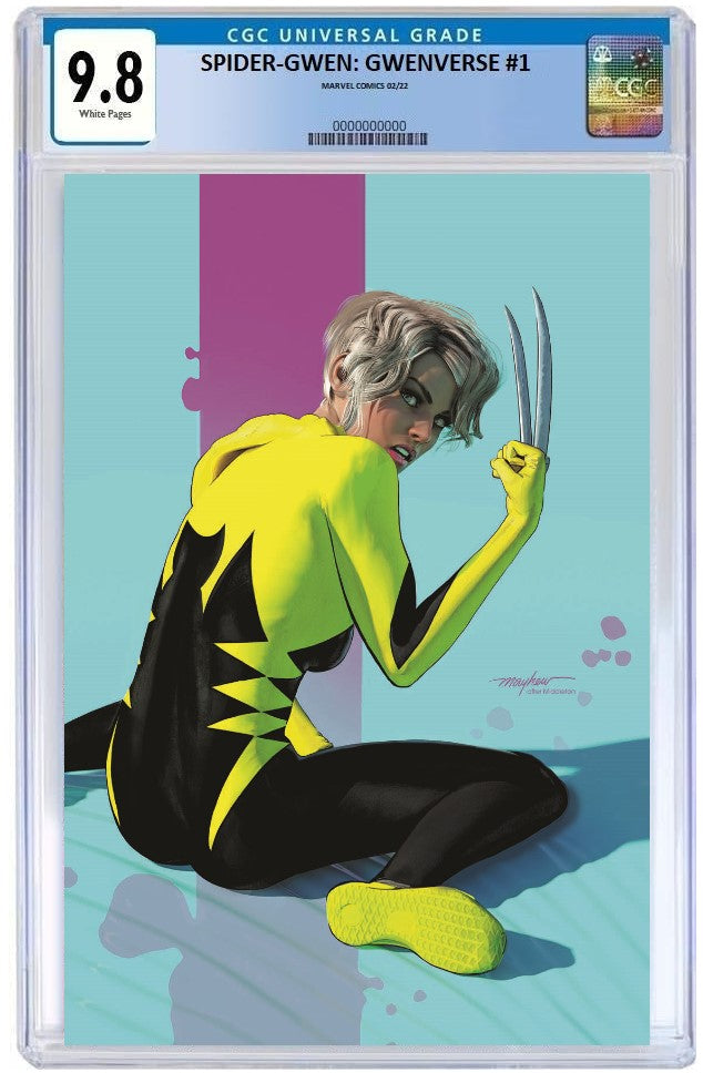 SPIDER-GWEN: GWENVERSE #1 MIKE MAYHEW VIRGIN VARIANT LIMITED TO 1000 COPIES CGC 9.8 PREORDER