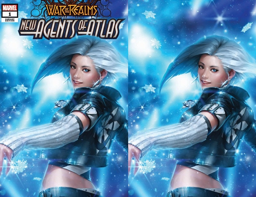 NEW AGENTS OF ATLAS #1 JEEHYUNG LEE LUNA SNOW EXCLUSIVE VARIANT TRADE DRESS/VIRGIN SET LIMITED TO 600 SETS WITH NUMBERED COA