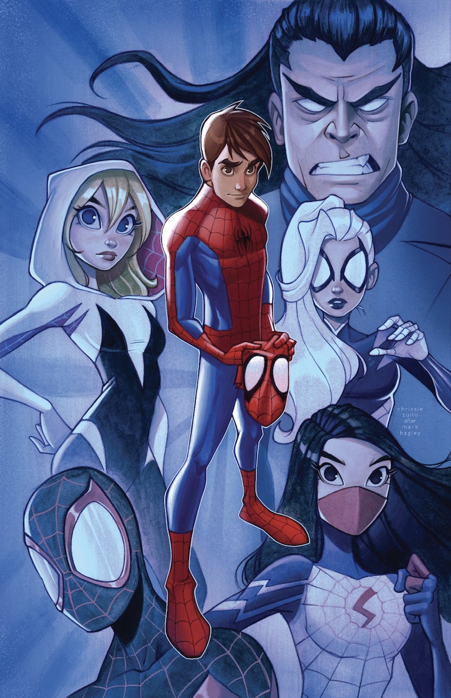 SPIDER-MAN #1 CHRISSIE ZULLO NYCC 2022 VIRGIN VARIANT LIMITED TO 1000 COPIES - RAW & CGC