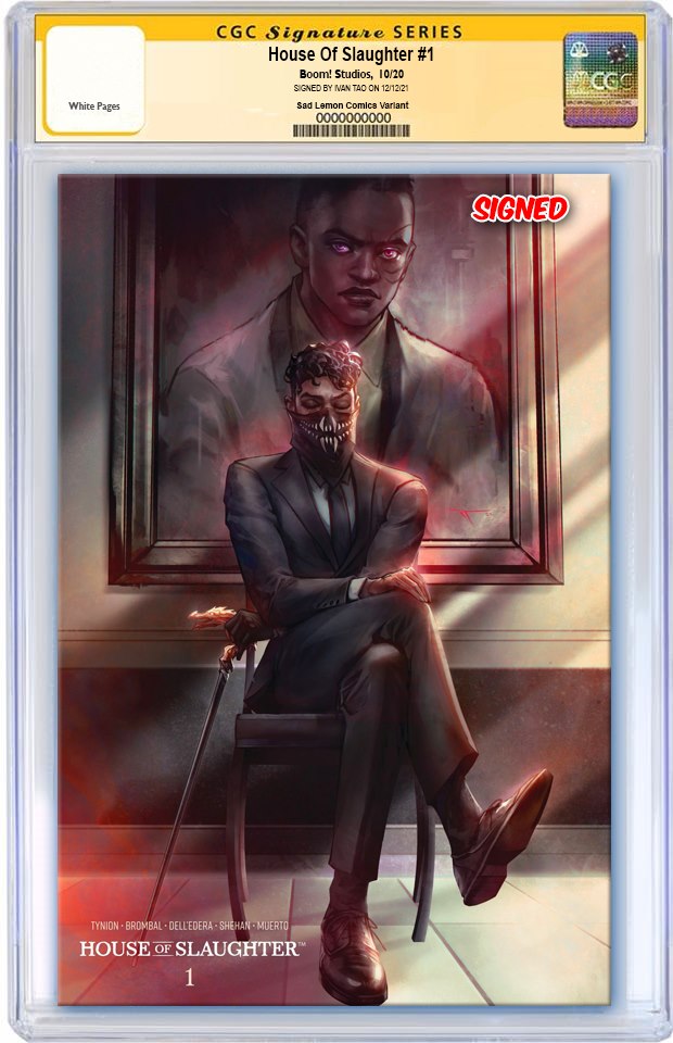 HOUSE OF SLAUGHTER #1 IVAN TAO 'EYES WIDE SHUT' VARIANT LIMITED TO 1000 CGC SS PREORDER