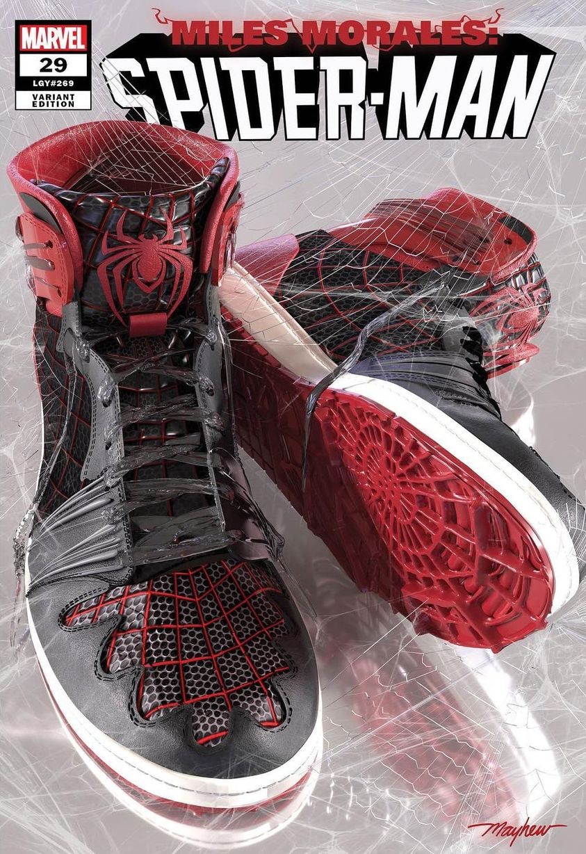MILES MORALES #29 MIKE MAYHEW EXCLUSIVE SNEAKERHEAD TRADE DRESS VARIANT