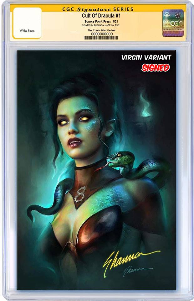 CULT OF DRACULA #1 (OF 6) SHANNON MAER VIRGIN VARIANT LIMITED TO 500 CGC SS PREORDER