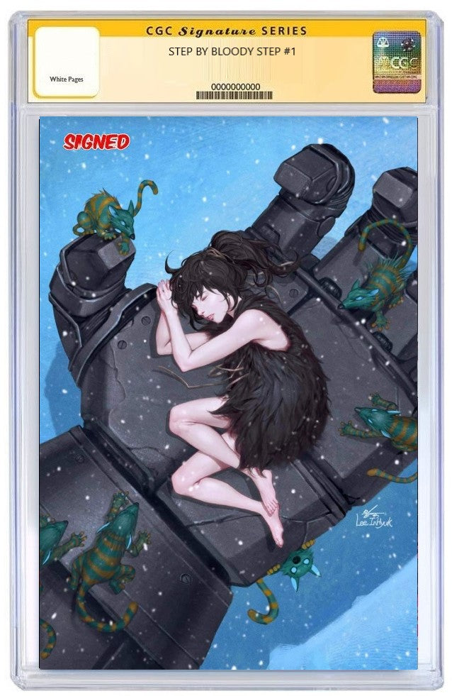 STEP BY BLOODY STEP #1 INHYUK LEE VIRGIN VARIANT LIMITED TO 500 COPIES CGC SS PREORDER