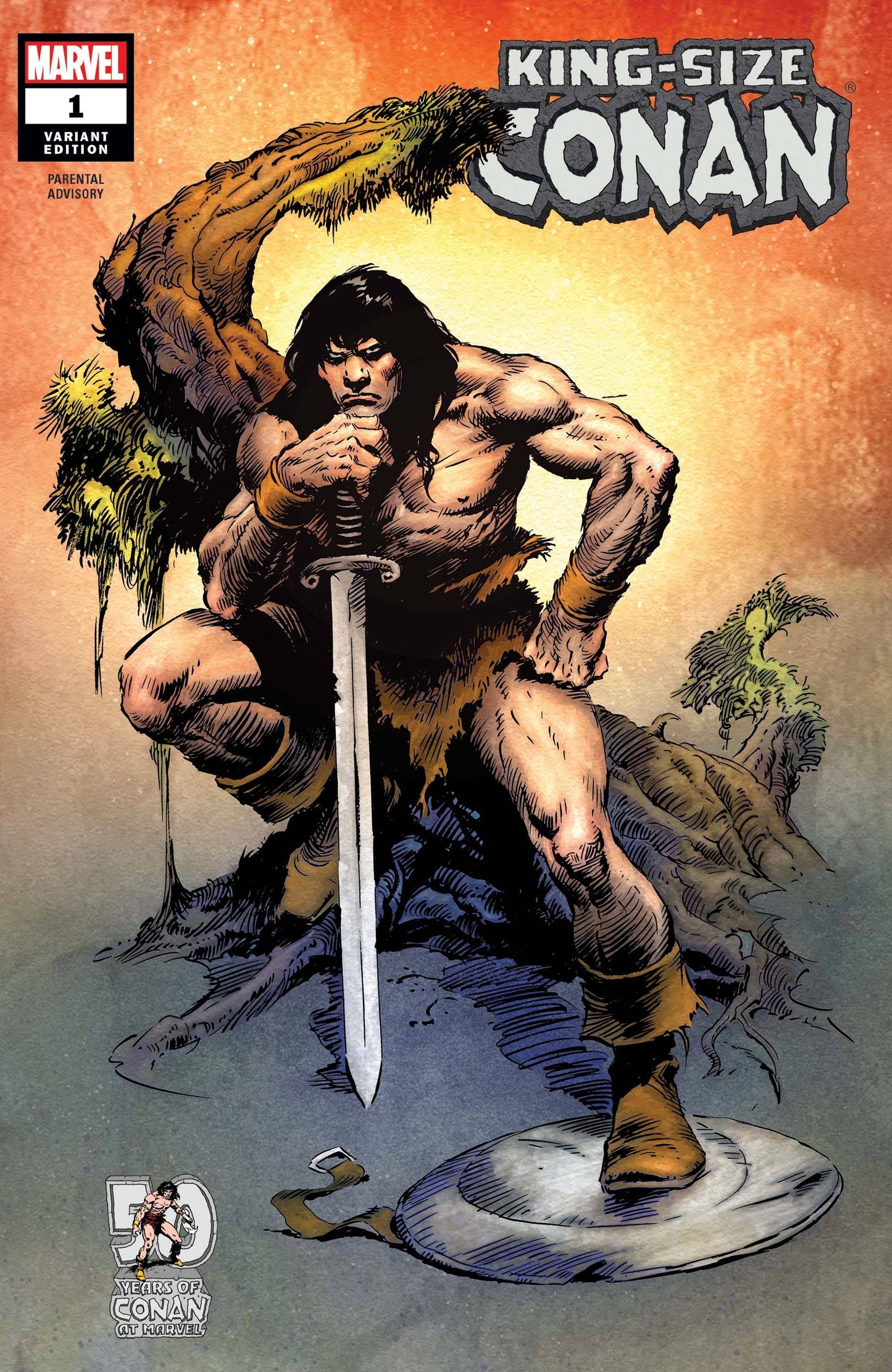 KING-SIZE CONAN #1 1:100 BUSCEMA HIDDEN GEM VARIANT