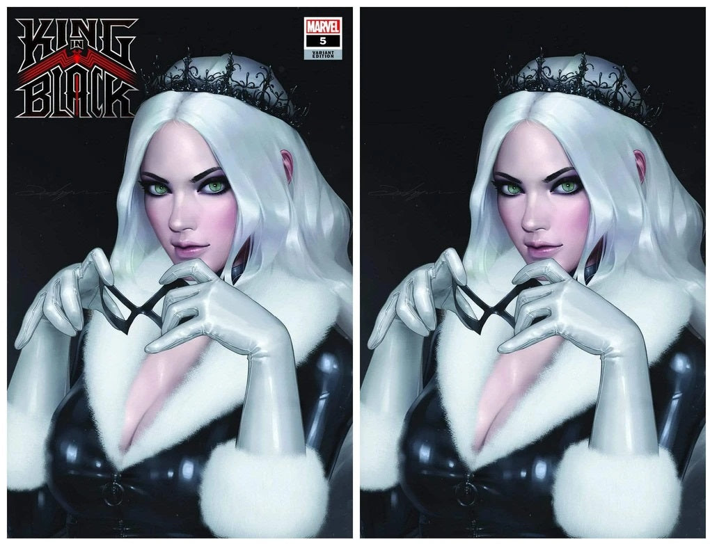 KING IN BLACK #5 JEEHYUNG LEE BLACK CAT TRADE/VIRGIN VARIANT SET
