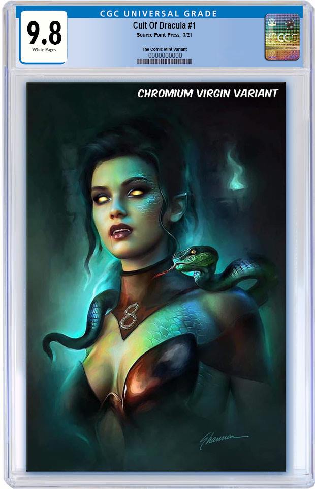 CULT OF DRACULA #1 (OF 6) SHANNON MAER CHROMIUM VIRGIN VARIANT LIMITED TO 200 CGC 9.8 PREORDER