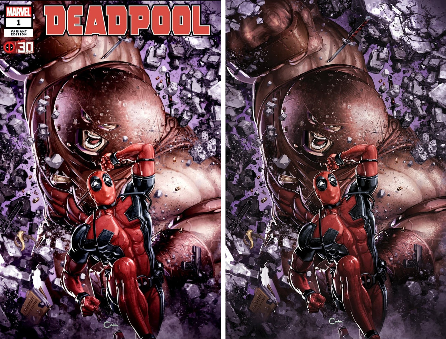 DEADPOOL NERDY 30 #1 CLAYTON CRAIN EXCLUSIVE TRADE/VIRGIN VARIANT SET