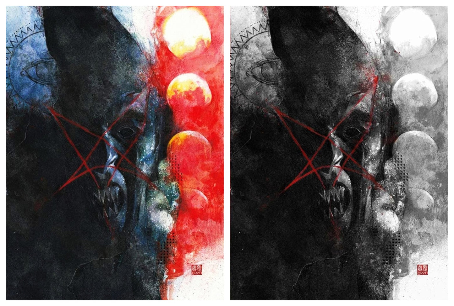 DEPARTMENT OF TRUTH #13 ZU ORZU VIRGIN/COLOUR SPLASH VARIANT SET LIMITED TO 400 SETS