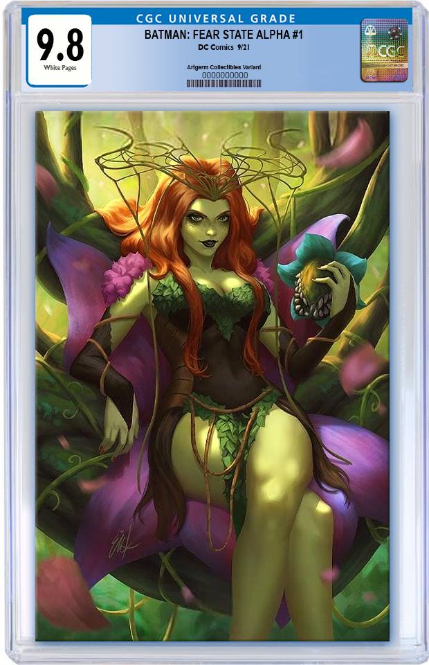 BATMAN FEAR STATE ALPHA #1 EJIKURE PUREART FEAR STATE IVY VARIANT LIMITED TO 1250 CGC 9.8 PREORDER