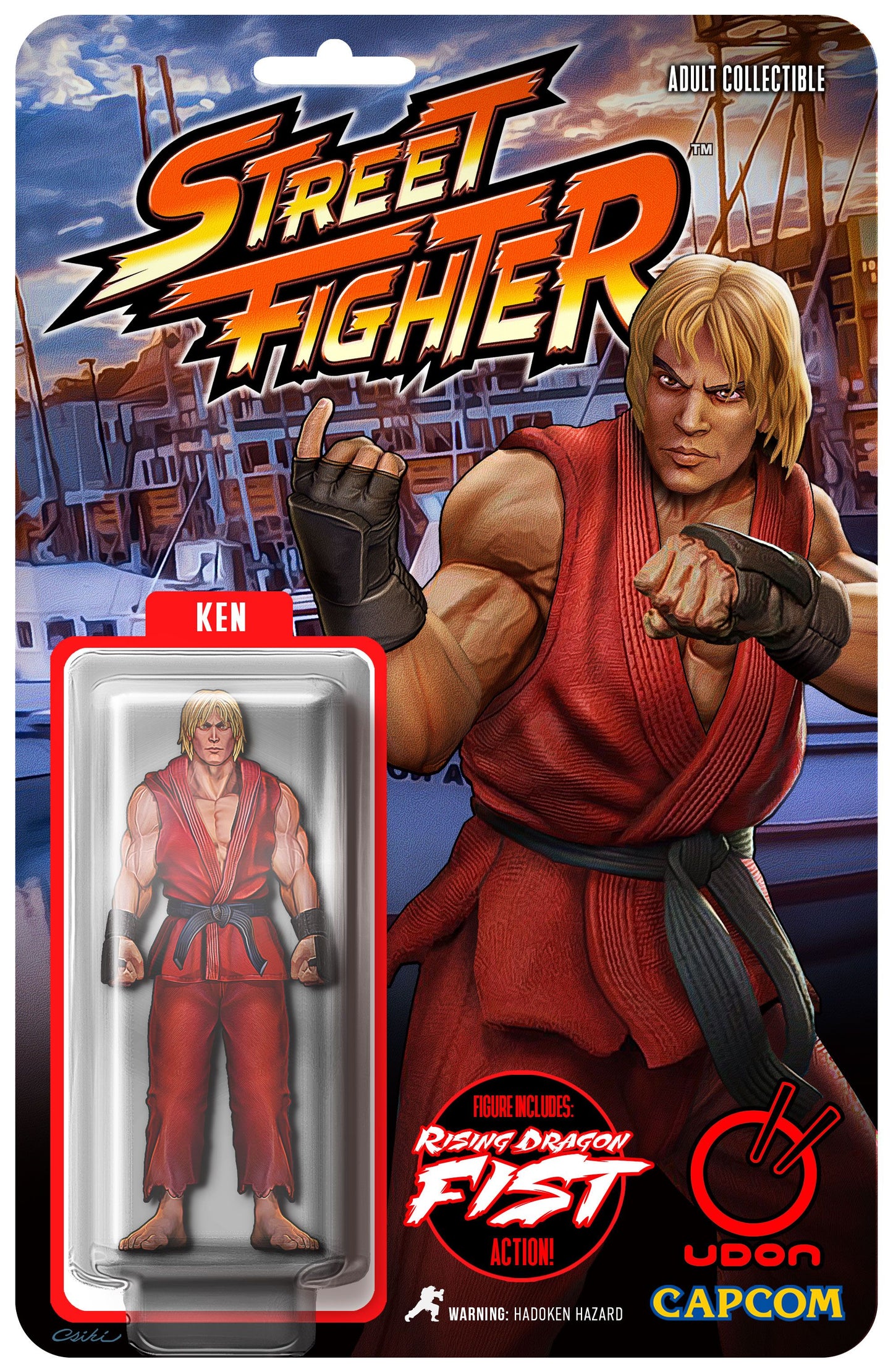 STREET FIGHTER MASTERS: CHUN-LI #1 ROB CSIKI KEN ACTION FIGURE VARIANT LIMITED TO 300 COPIES