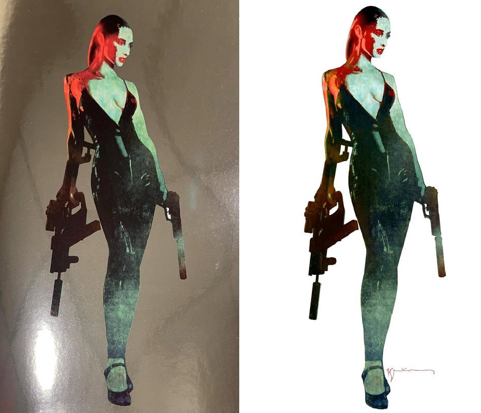 GUN HONEY #1 BILL SIENKIEWICZ VIRGIN FOIL VARIANT LIMITED TO 500 & 1:10 SIENKIEWICZ VIRGIN