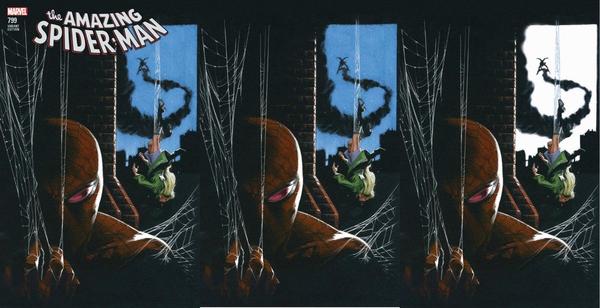 AMAZING SPIDER-MAN #799 GABRIELE DELL'OTTO TRADE/2X VIRGIN VARIANT SET LIMITED TO 1000