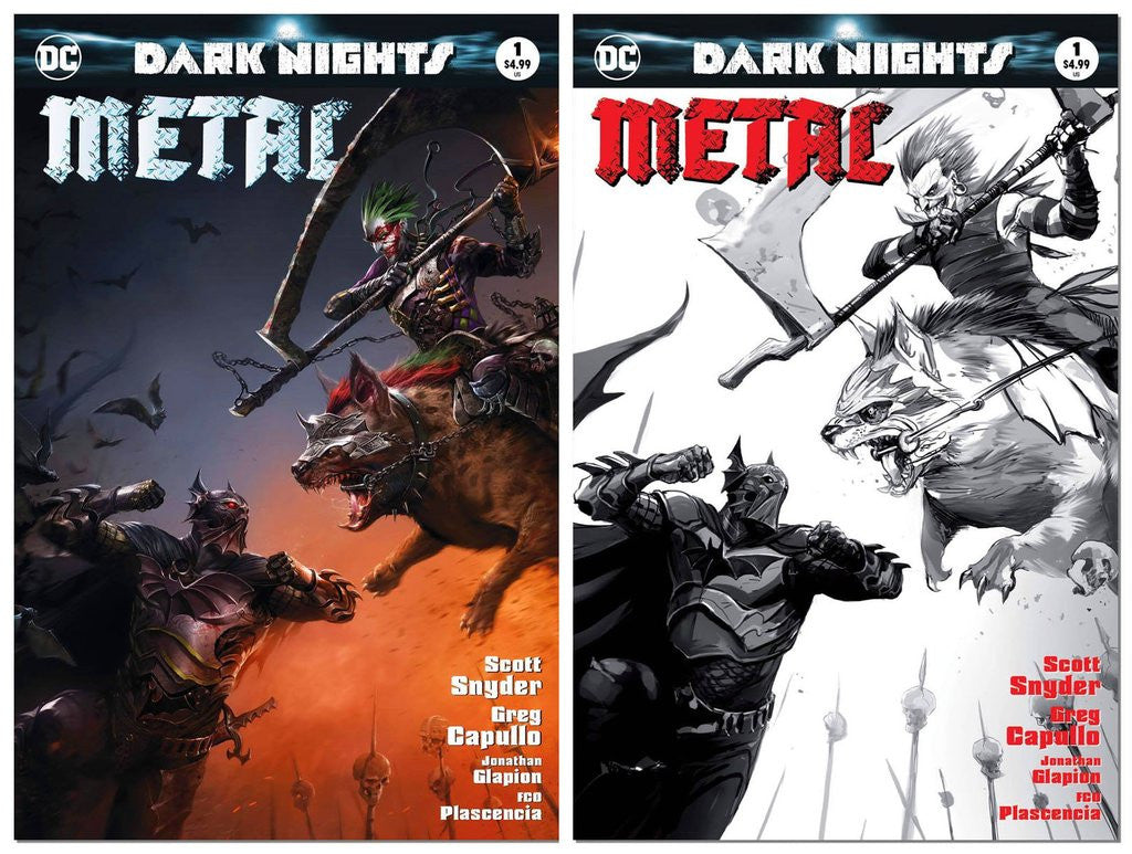 DARK NIGHTS METAL #1 FRANCESCO MATTINA TRADE VARIANT SET