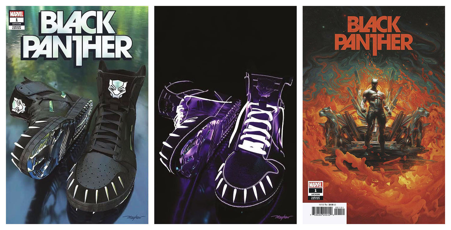 BLACK PANTHER #1 MIKE MAYHEW TRADE/VIRGIN VARIANT SET & 1:25 VARIANT
