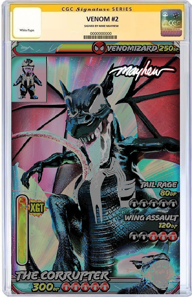VENOM #3 MIKE MAYHEW HOLIDAY APPRECIATION VIRGIN VARIANT LIMITED TO 1000 COPIES VENOM GLOW SIGNED CGC SS PREORDER