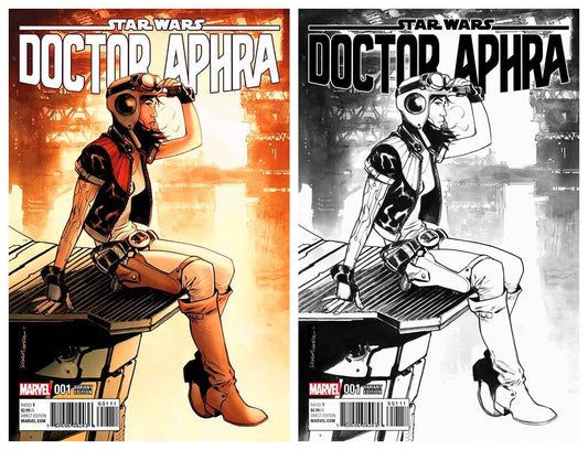 STAR WARS : DR APHRA #1 SARA PICHELLI VARIANT COLOR & BW - Sad Lemon Comics