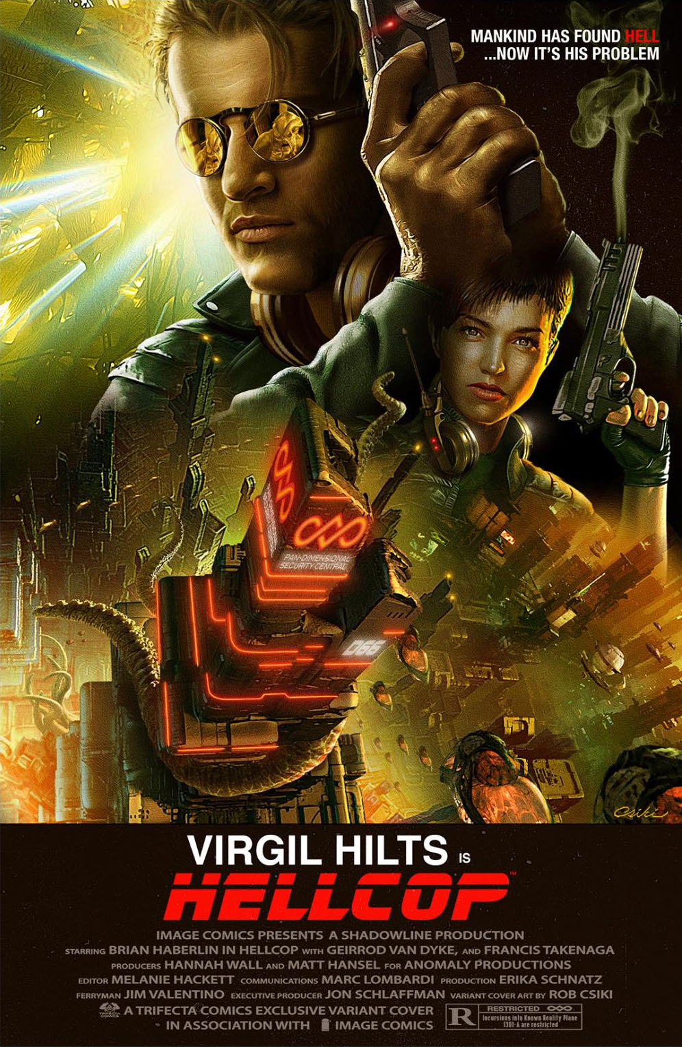 HELLCOP #1 ROB CSIKI BLADE RUNNER HOMAGE VARIANT LIMITED TO 400 COPIES