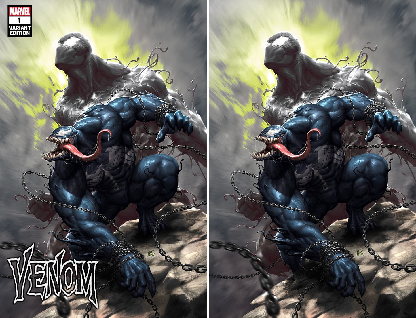 VENOM #1 KENDRICK 'KUNKKA' LIM TRADE/PUREART VIRGIN VARIANT SET LIMITED TO 1000