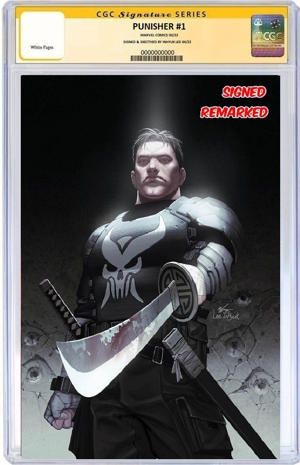 PUNISHER #1 INHYUK LEE VIRGIN VARIANT LIMITED TO 1000 CGC REMARK PREORDER