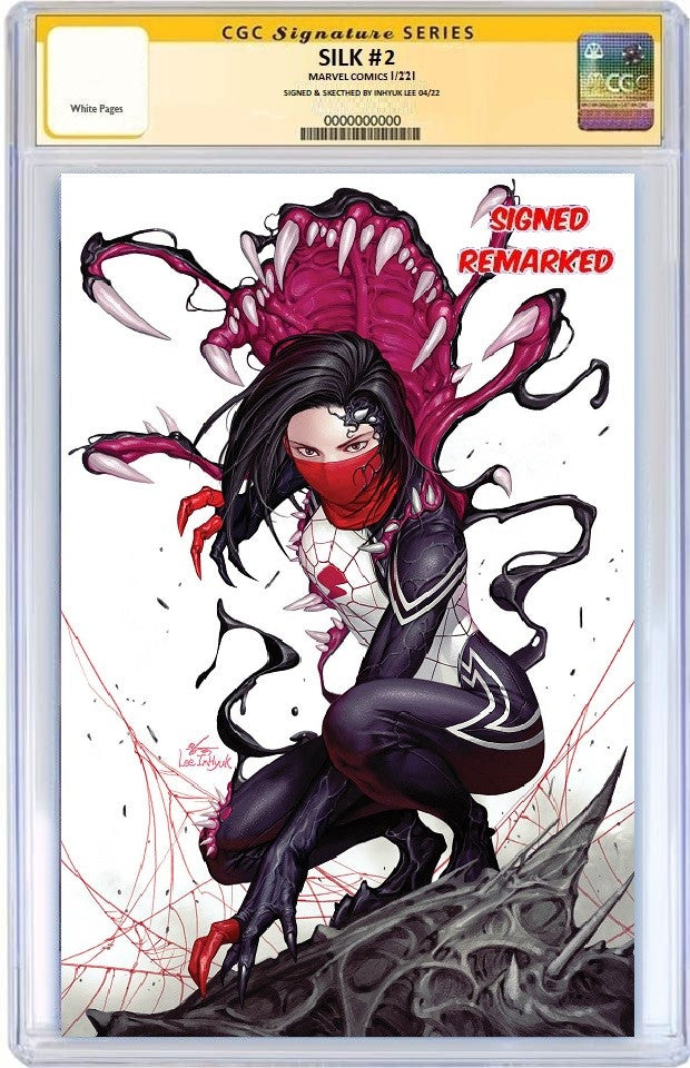 SILK #2 INHYUK LEE VENOMIZED VIRGIN VARIANT LIMITED TO 1000 COPIES CGC REMARK PREORDER